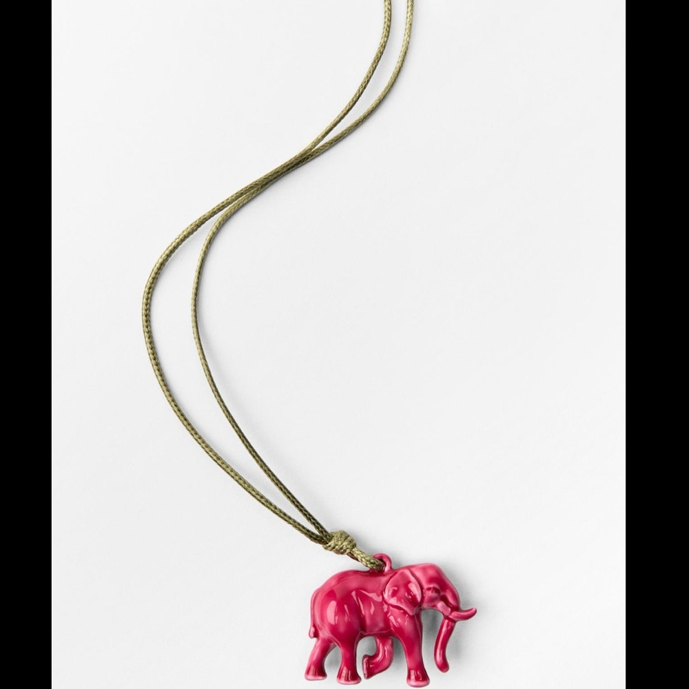 ELEPHANT CORD NECKLACE - Picture 3 of 4
